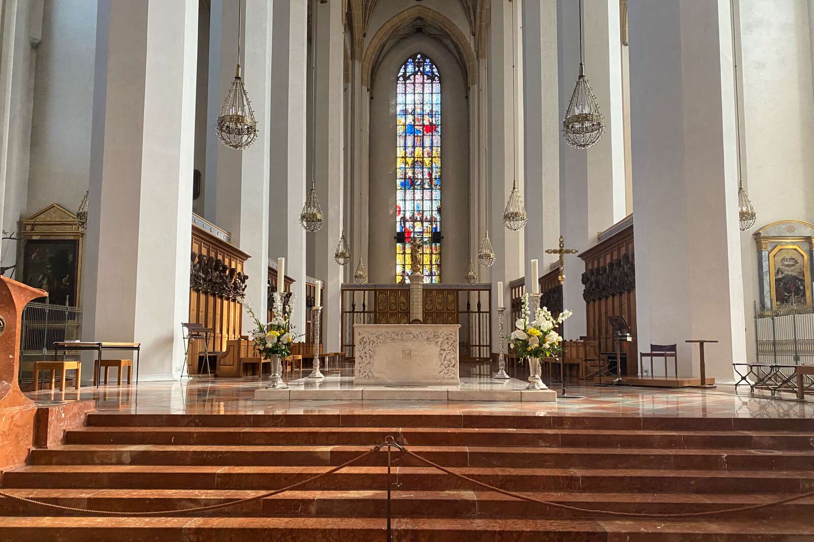 The main altar of the Frauenkirche in Munich, Germany.