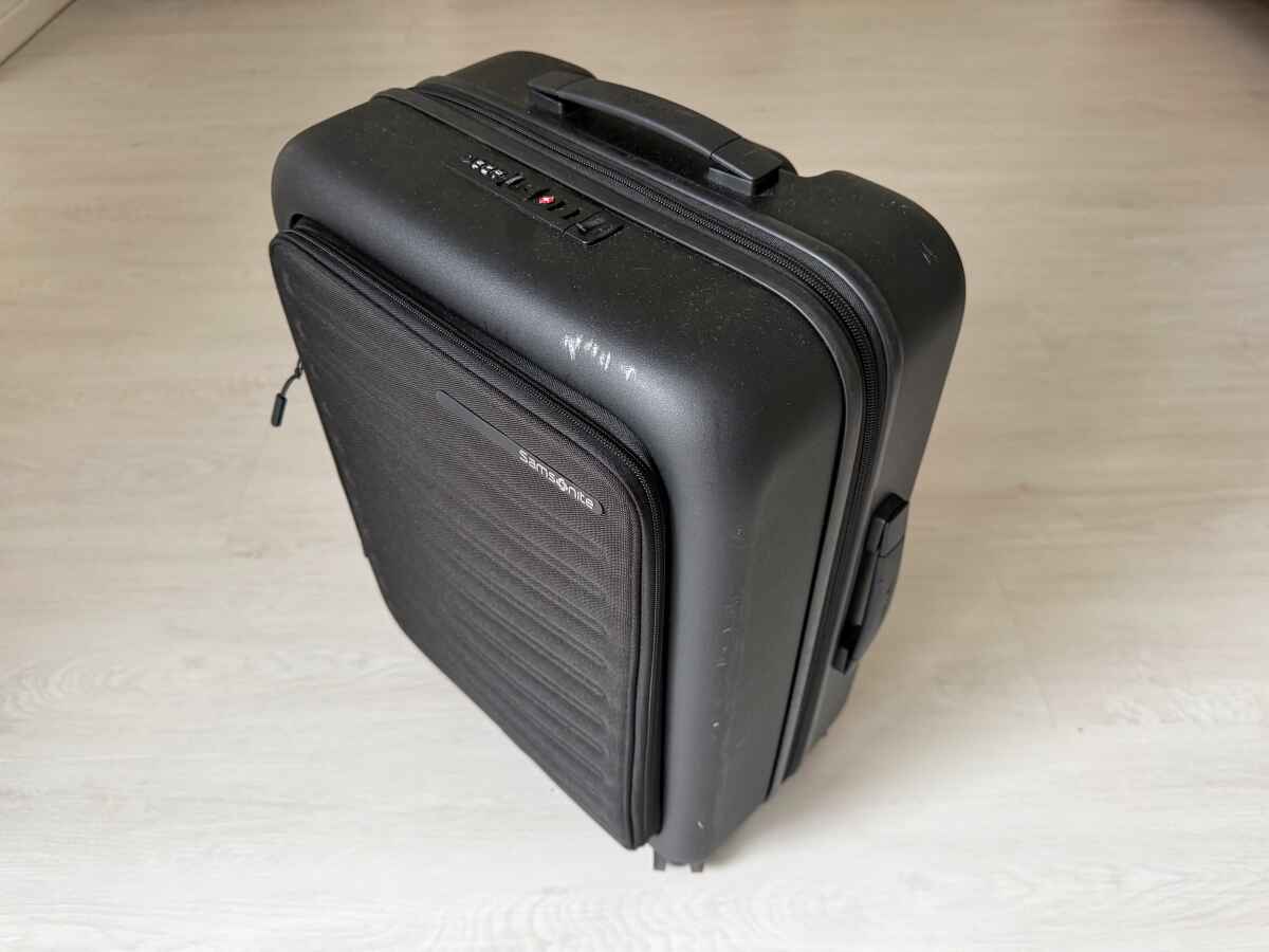 Suitcase Luggage for storage on a long layover.